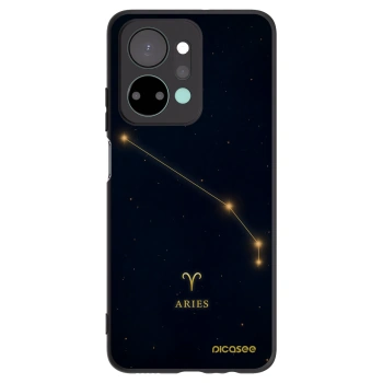 Picasee silikonowe czarne etui na Honor X7a - ARIES