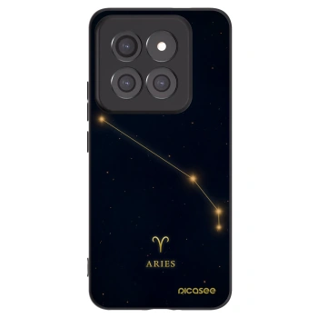 Picasee silikonowe czarne etui na Xiaomi 14 Pro - ARIES