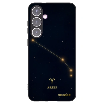 Picasee silikonowe czarne etui na Samsung Galaxy S24+ S926B 5G - ARIES