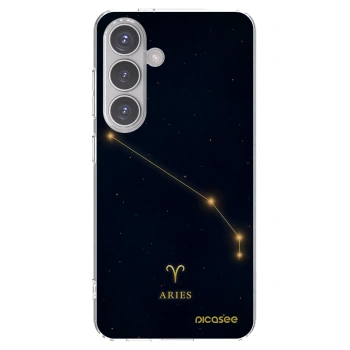 Picasee silikonowe przeźroczyste etui na Samsung Galaxy S24 S921B 5G - ARIES
