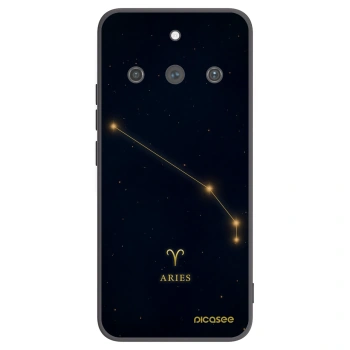 Picasee silikonowe czarne etui na Realme 11 Pro+ - ARIES