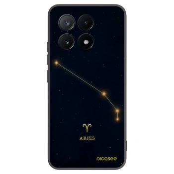Picasee silikonowe czarne etui na Xiaomi Poco X6 Pro - ARIES