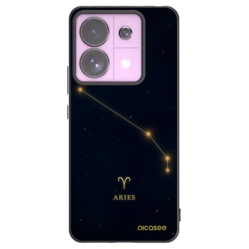 Picasee silikonowe czarne etui na Xiaomi Redmi Note 13 Pro 5G - ARIES