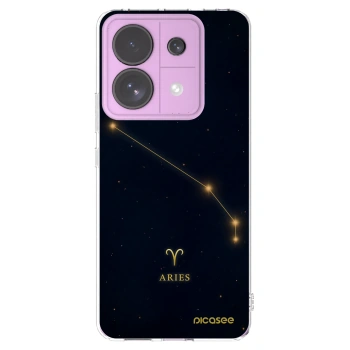 Picasee silikonowe przeźroczyste etui na Xiaomi Redmi Note 13 Pro 5G - ARIES