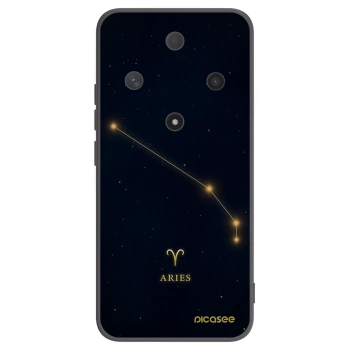Picasee silikonowe czarne etui na Honor Magic6 Lite 5G - ARIES