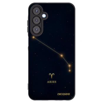 Picasee silikonowe czarne etui na Samsung Galaxy A25 A256B 5G - ARIES