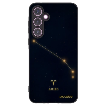 Picasee silikonowe czarne etui na Samsung Galaxy A35 5G A356B - ARIES