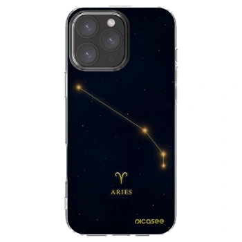 Picasee silikonowe przeźroczyste etui na Apple iPhone 16 Pro Max - ARIES