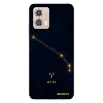 Picasee silikonowe przeźroczyste etui na Motorola Moto G53 5G - ARIES