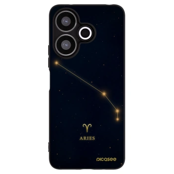Picasee silikonowe czarne etui na Xiaomi Redmi 13 4G - ARIES