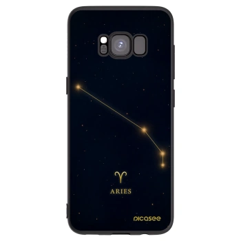 Picasee silikonowe czarne etui na Samsung Galaxy S8 G950F - ARIES