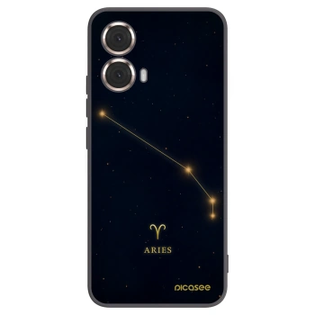Picasee silikonowe czarne etui na Motorola Moto G85 - ARIES