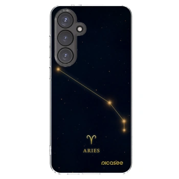 Picasee silikonowe przeźroczyste etui na Samsung Galaxy S24 FE S721B - ARIES