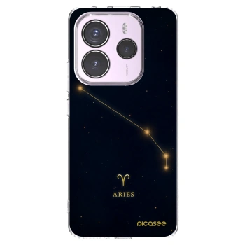 Picasee silikonowe przeźroczyste etui na Xiaomi Redmi Note 14 5G - ARIES