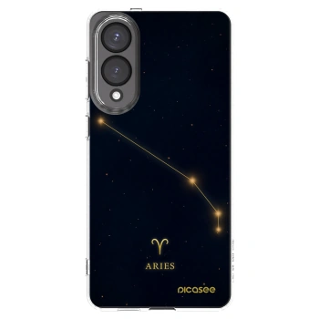 Picasee silikonowe przeźroczyste etui na Samsung Galaxy S25 Edge 5G - ARIES