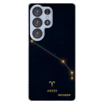 Picasee silikonowe przeźroczyste etui na Samsung Galaxy S25 Ultra 5G - ARIES