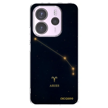 Picasee silikonowe przeźroczyste etui na Xiaomi Redmi Note 14 4G - ARIES