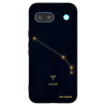 Picasee silikonowe czarne etui na Google Pixel 8a - ARIES