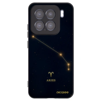 Picasee silikonowe czarne etui na Xiaomi 15 - ARIES