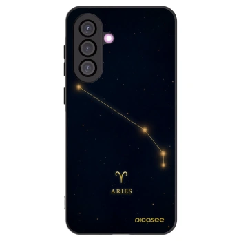 Picasee silikonowe czarne etui na Samsung Galaxy A36 5G - ARIES