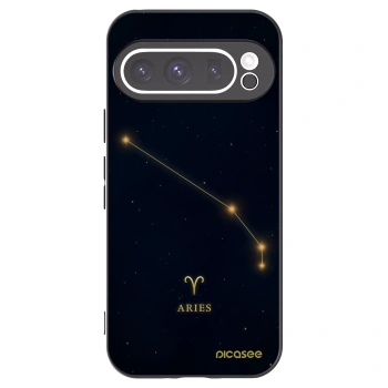 Picasee silikonowe czarne etui na Google Pixel 9 Pro - ARIES