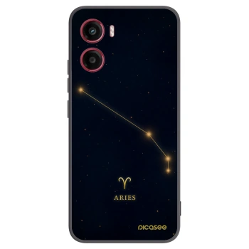 Picasee silikonowe czarne etui na Motorola Moto G05 - ARIES