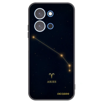 Picasee silikonowe czarne etui na Xiaomi Redmi 15C 4G - ARIES