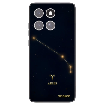 Picasee silikonowe czarne etui na Motorola Edge 60 Fusion - ARIES