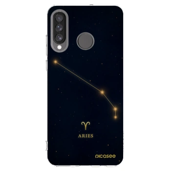 Picasee silikonowe przeźroczyste etui na Huawei P30 Lite - ARIES