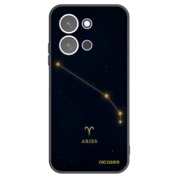 Picasee silikonowe czarne etui na Xiaomi Redmi 15C 5G - ARIES