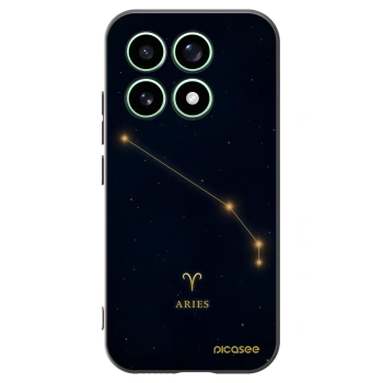 Picasee silikonowe czarne etui na Xiaomi 17 - ARIES