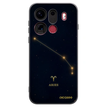 Picasee silikonowe czarne etui na OPPO Find X9 Pro - ARIES