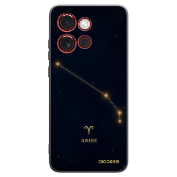 Picasee silikonowe czarne etui na Motorola Edge 60 Neo 5G - ARIES