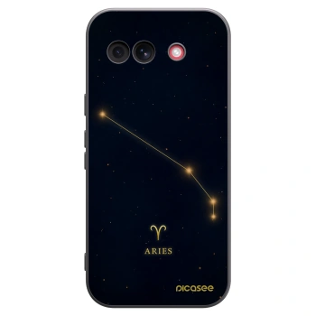 Picasee silikonowe czarne etui na Google Pixel 10a - ARIES