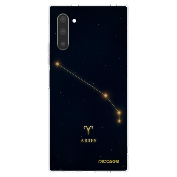 Picasee silikonowe przeźroczyste etui na Samsung Galaxy Note 10 N970F - ARIES