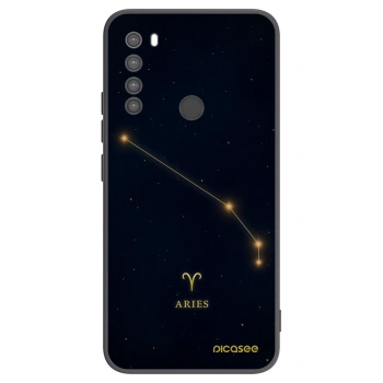 Picasee silikonowe czarne etui na Xiaomi Redmi Note 8 - ARIES
