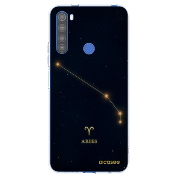 Picasee silikonowe przeźroczyste etui na Xiaomi Redmi Note 8T - ARIES