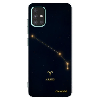 Picasee silikonowe przeźroczyste etui na Samsung Galaxy A51 A515F - ARIES