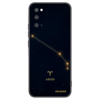 Picasee silikonowe czarne etui na Samsung Galaxy S20 G980F - ARIES