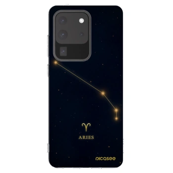 Picasee silikonowe przeźroczyste etui na Samsung Galaxy S20 Ultra 5G G988F - ARIES