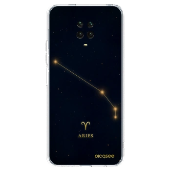 Picasee silikonowe przeźroczyste etui na Xiaomi Redmi Note 9 Pro - ARIES