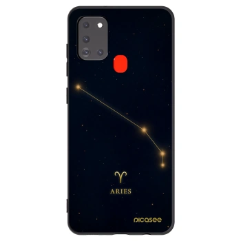 Picasee silikonowe czarne etui na Samsung Galaxy A21s - ARIES