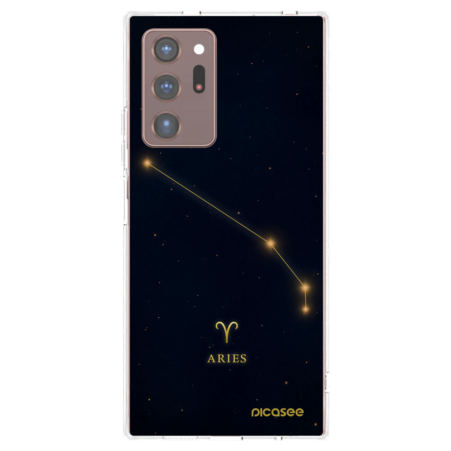 Picasee silikonowe przeźroczyste etui na Samsung Galaxy Note 20 Ultra - ARIES