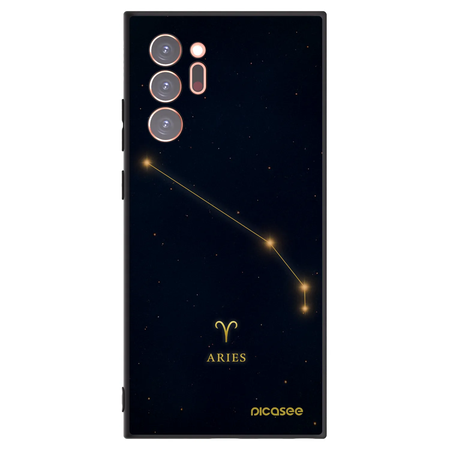 Picasee silikonowe czarne etui na Samsung Galaxy Note 20 Ultra - ARIES