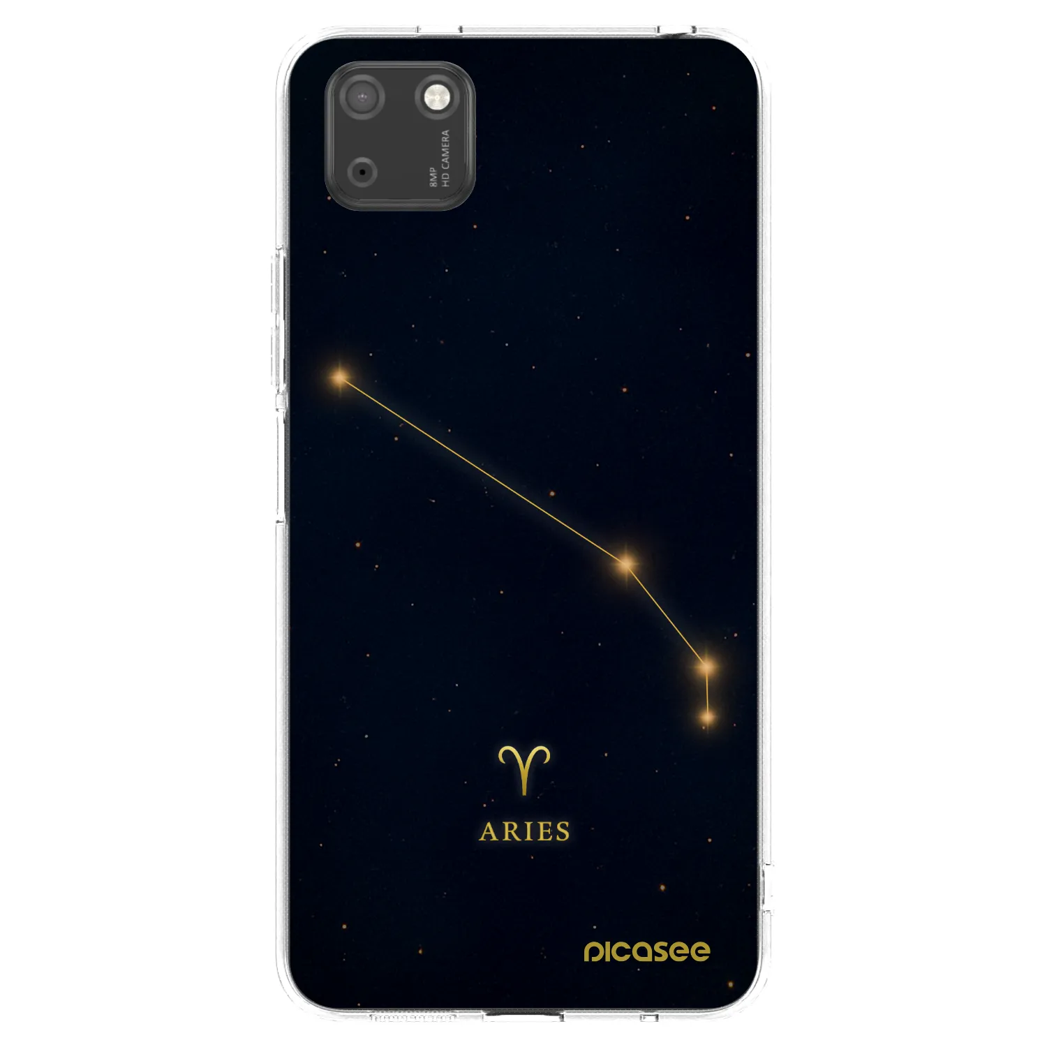 Picasee silikonowe przeźroczyste etui na Huawei Y5P - ARIES