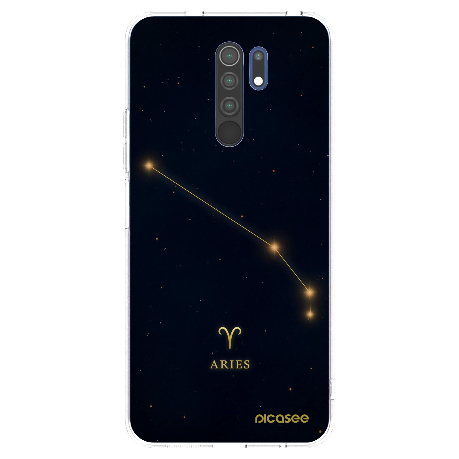 Picasee silikonowe przeźroczyste etui na Xiaomi Redmi 9 - ARIES