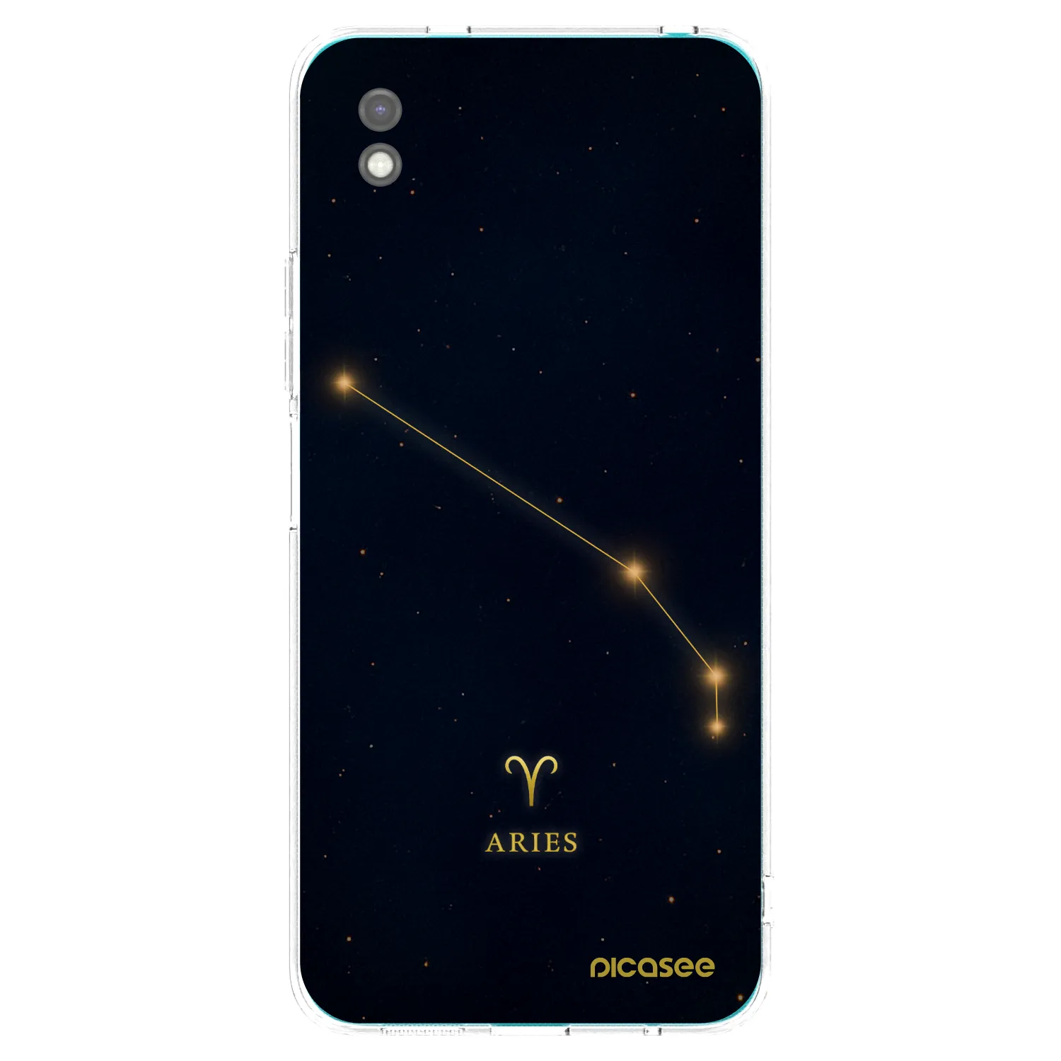 Picasee silikonowe czarne etui na Xiaomi Redmi 9A - ARIES