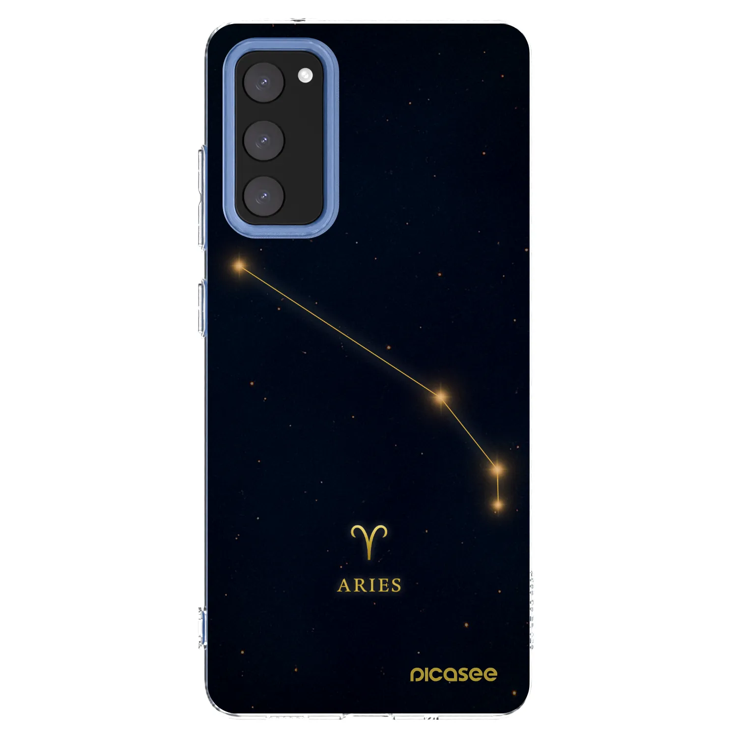 Picasee silikonowe przeźroczyste etui na Samsung Galaxy S20 FE - ARIES