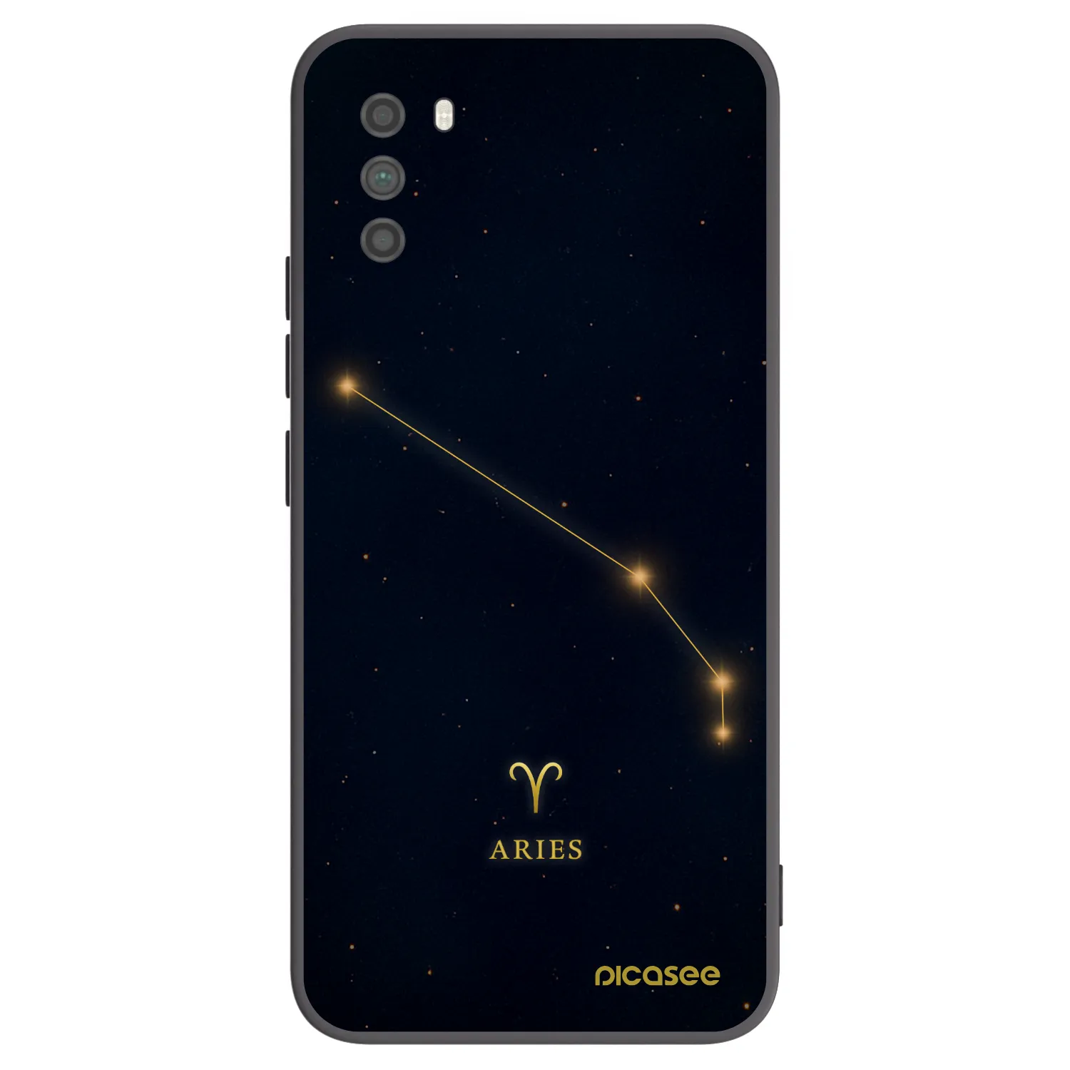 Picasee silikonowe czarne etui na Xiaomi Poco M3 - ARIES