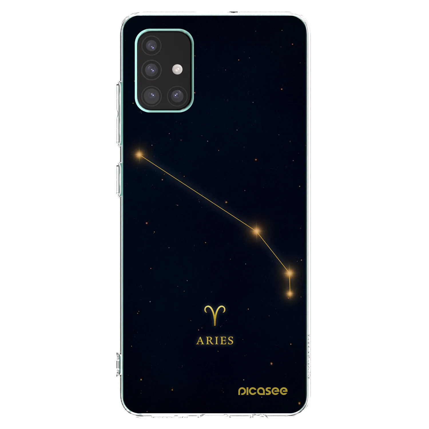 Picasee silikonowe przeźroczyste etui na Samsung Galaxy M51 M515F - ARIES